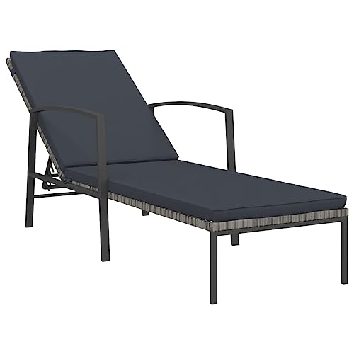 vidaXL Sonnenliege mit Auflage Gartenliege Relaxliege Liegestuhl...