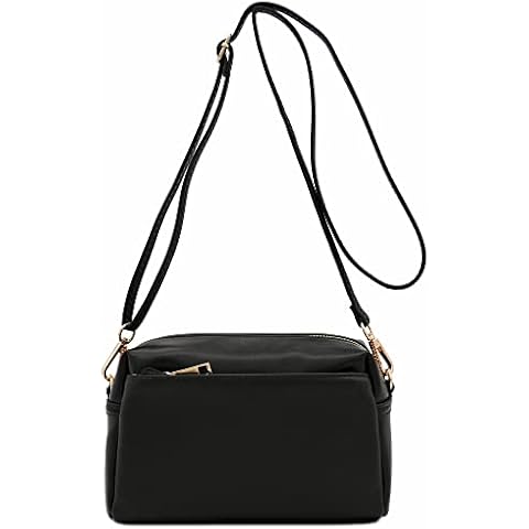 FashionPuzzle Small Triple Zip Crossbody Bag Cover