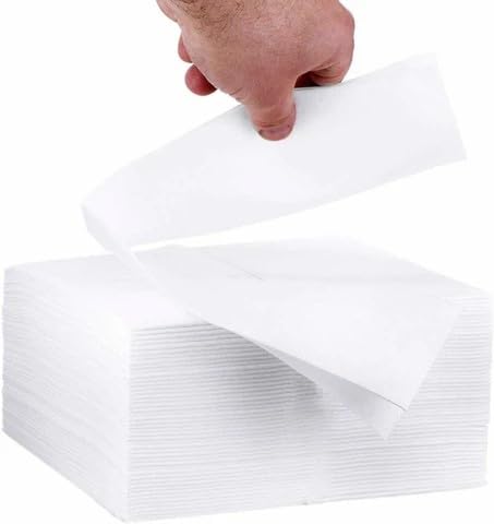 Weloura Virgin Soft Napkins 2 Ply, 15 GSM 50 Sheets per Packet, Disposable Tissue Paper for Home, Office, Kitchen, Parties & Dining Pack of 2 2