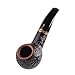 Savinelli Porto Cervo Collection - Handmade Wood Briar Pipe, Made in Italy, 6mm (Brown Rustic 320 KS)