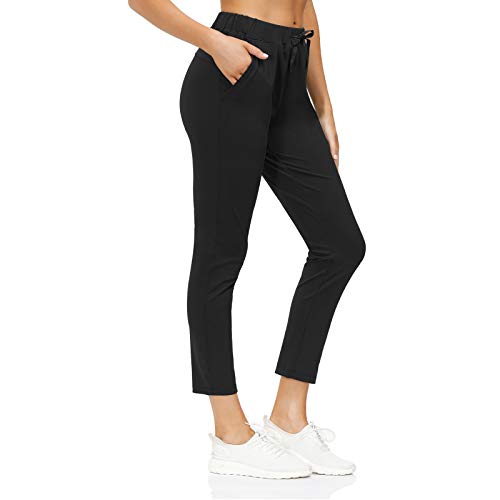 Pantalones Deportivos con cordón para Mujer Jogger Pantalón Deportivos para Correr Pantalones de Entrenamiento para Correr Senderismo con Bolsillos 2 en 1