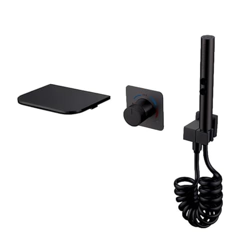 Robinet mitigeur cascade avec inverseur pour baignoire moderne