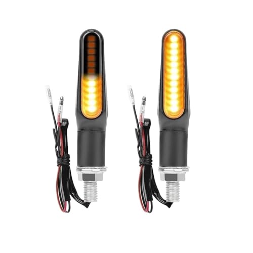 Clignotants LED pour moto feux de direction fluides de 8 mm avec éclairage ambre