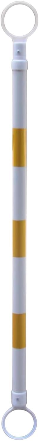 IUokLU Retractable Traffic Cone Bars - Yellow Crowd Control Barricade Poles for Connecting Traffic Cones, Ideal for Event Management & Safety Setup, Durable & Portable