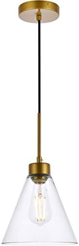 Living District Indoor Modern Home Decorative Bright Ceiling Mera 1 Light Brass Pendant