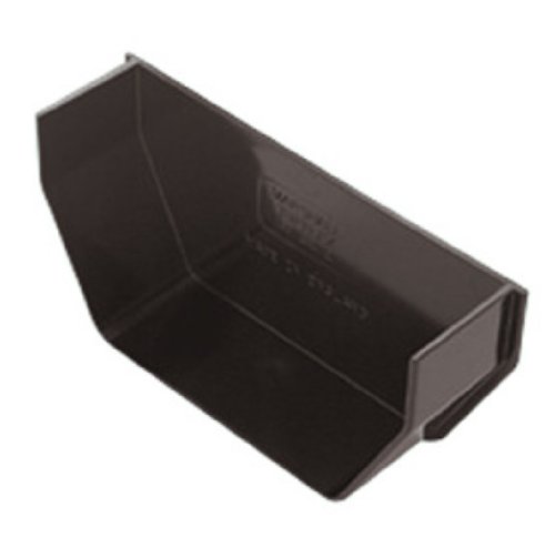 Black Square Guttering and Downpipe - Gutter and Pipe Fittings - Internal Stop End