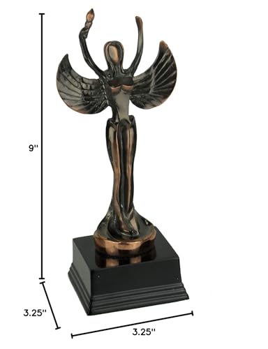 Estatua abstracta Ángel de la Victoria en acabado bronce miniatura 4