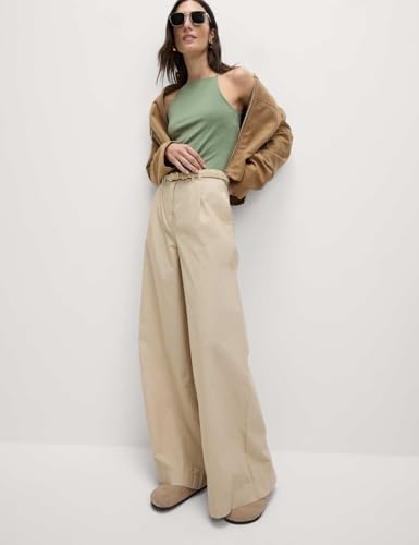 Image of Marks & Spencer Cotton Rich Racer Neck Vest