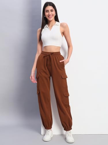 Image of Q - RIOUS Women's Relaxed Fit Cargo Style Jogger Pants