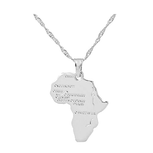 Collier carte Afrique le cadeau idéal pour hommes et femmes