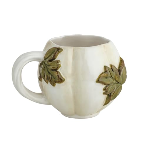 Mug Blanco con Forma de Calabaza Mud Pie miniatura 1