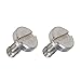 BGNing 2 Pcs M5 Knurled Thumb Screw Threaded 1/4 3/8 Thumbscrew Knobs Adapter Mount High Step Slotted Head Hand Tighten Compatible with GoPro Cameras (2Pcs 1 4 Steel Screw)