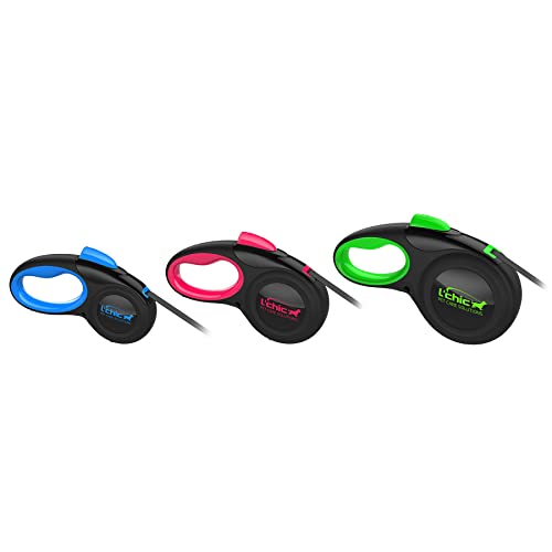 Cynjo Cozy Grip Retractable Dog Leash Size L (Black/Green) #TOP2