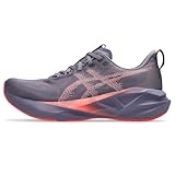 ASICS Men's NOVABLAST 5 Running Shoes, 13, Greyish Purple/Coral Reef