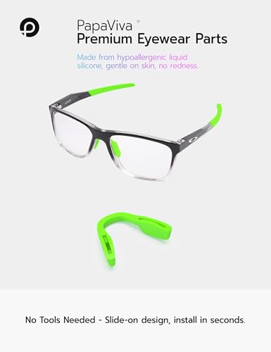 Image of 2 Pieces Replacement Nose Pads for Oakley Activate OX8173 / Activate Asian Fit OX8169F - Green + Black Asian Fit