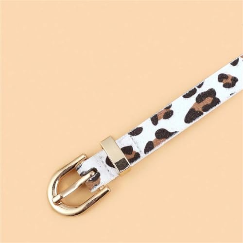Belts for Women, Boho Style PU Belt Leopard Print Thin Women Dress Slim Fit2