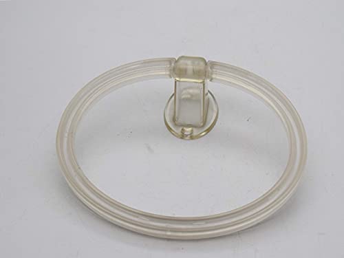 Image of RAB ABS Plastic Towel Ring Holder | Wall Mounted Bathroom Towel Hanger | Space Saving Towel Rack(Code:- U-319, Napkin Ring Oval Shape, Pack of 1 Piece)