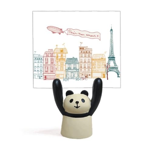 Porte-mémo Paris panda décoration de table support mémo animal mignon style français