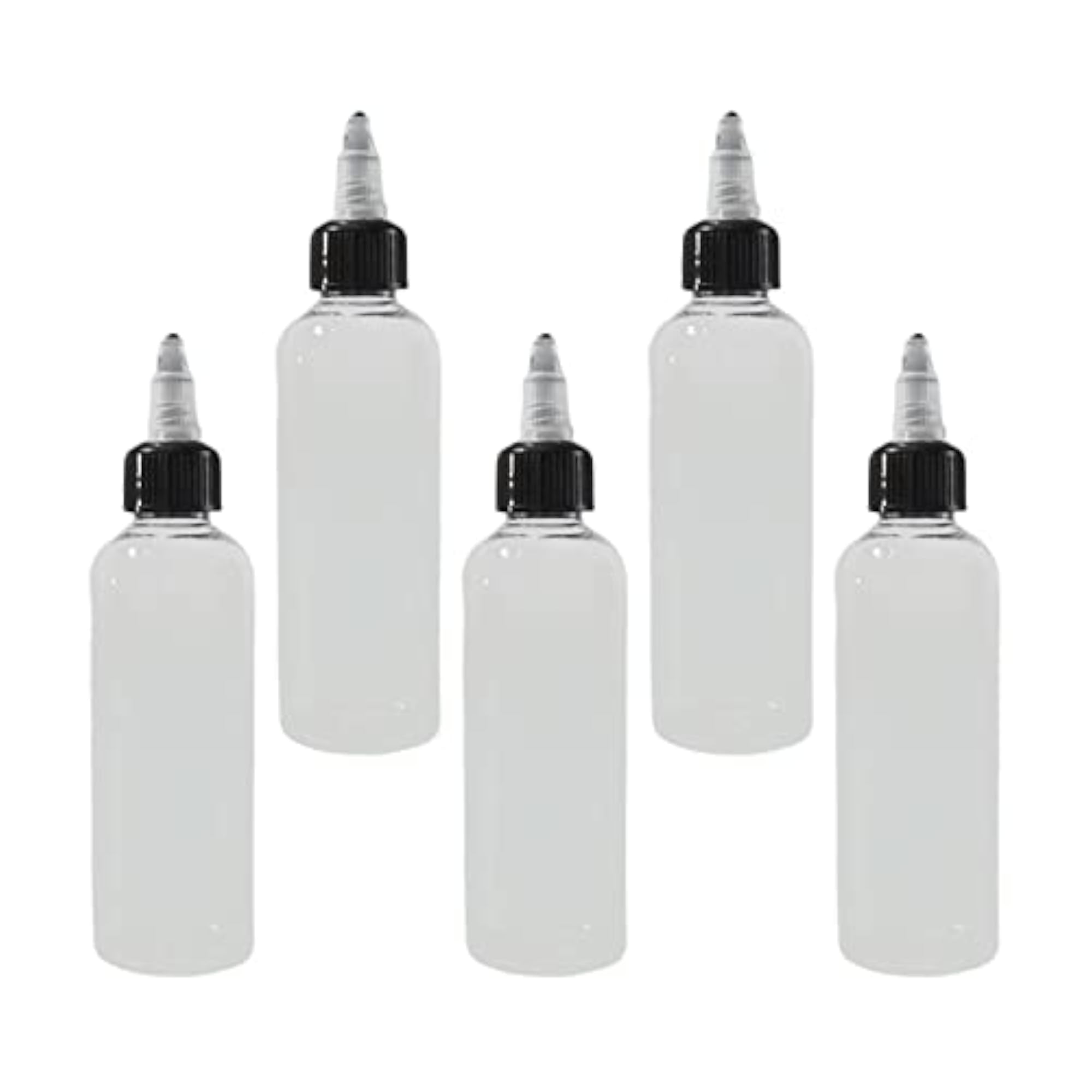 2x5Pcs Paint Empty Bottle Pointed Leak Squirt for Ink and Glue