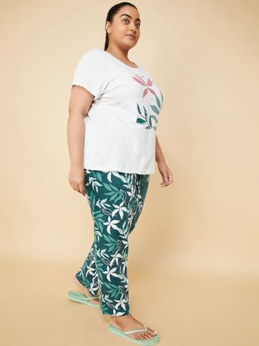 Image of Max Plus Size Women Printed PJ Set