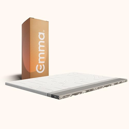Emma Premium Plus Topper Kühlender Bezug 180x200 | Kühlender Matratzentopper | 9 cm Höhe | Atmungsaktiv & Temperaturregulierend | Waschbarer Bezug