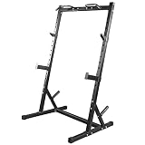 WEUIE Adjustable Half-Frame Power Cage Multifunctional Squat Rack Impregnation Station for Home or G