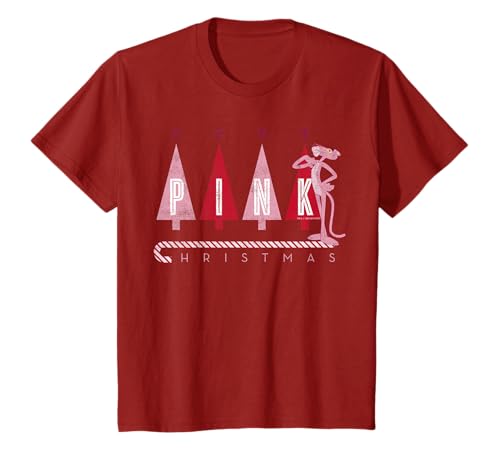 Retrato de Navidad rosa pantera rosa Camiseta