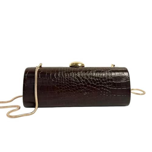 Image of Women Vegan Leather Evening Handbag Crocodile Pattern Handle Clutch Purse Cross Body Envelope Bag