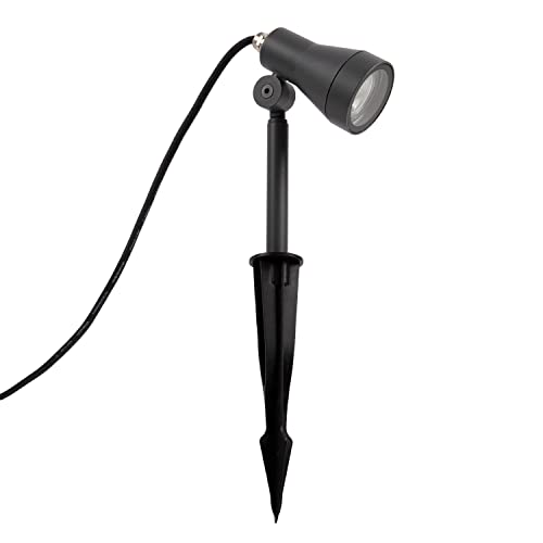 Lampe jardin déco extérieur GU10 et spot à piquet anthracite pour plante