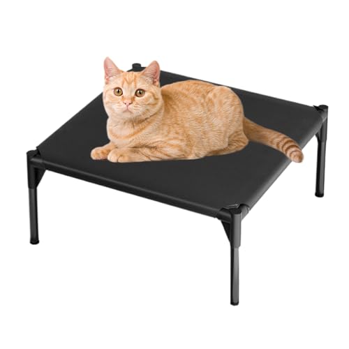 Letto sollevato per cani – Letto per animali ad alte prestazioni, lettino refrigerante rialzato, letto per cani in rete con gambe per animali di grandi dimensioni, amaca portatile all'aperto, lettino