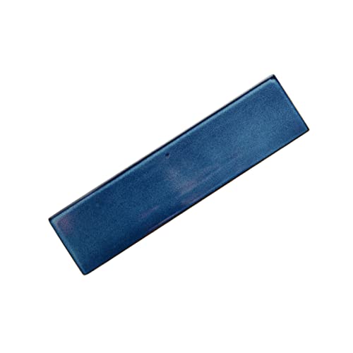 Plato rectangular de cerámica para sushi azul miniatura 1