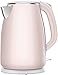 Czajnik elektryczny Czajnik lekki 1,8 l Czajnik 2000 W, automatyczne wyłączanie i ochrona przed przegotowaniem, różowy czajnik elektryczny ze stali nierdzewnej (kolor: różowy, rozmiar: jede