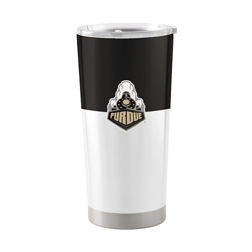Image of Logo Brands 20 oz Powder Coat Tumbler- Insulated Tumbler with Lid for Water, Iced Tea or Coffee, Smoothie and More