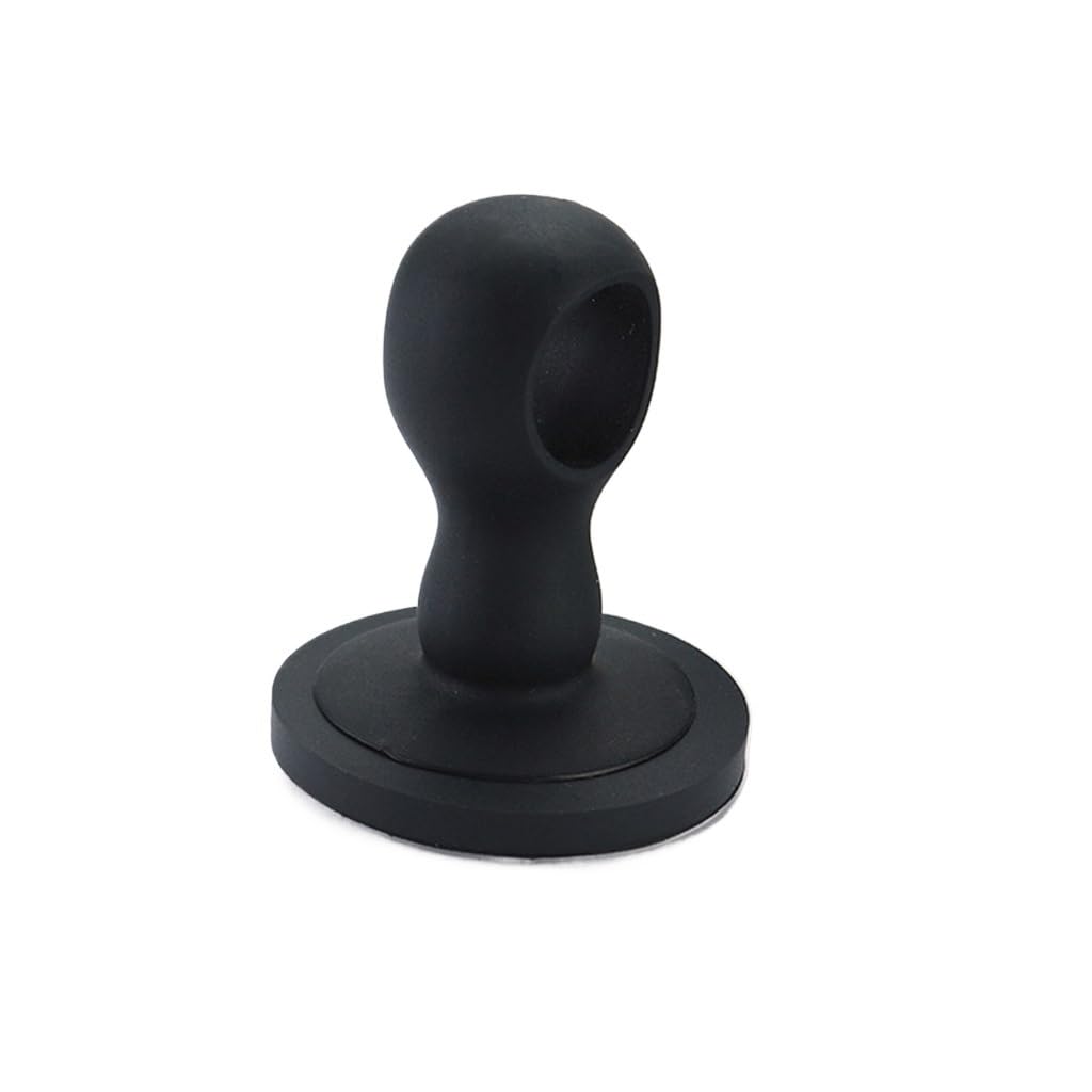 Butoir de porte avec loquet et poignée fixe silicone noir
