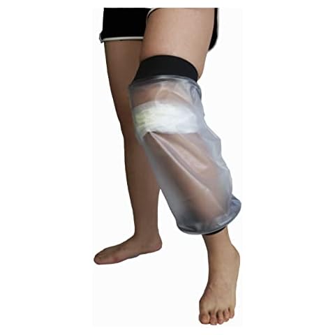 Waterproof Knee Cast Cover for Shower,Waterproof Protectors Cast and Dressing Cover,Comfortable Watertight Seal to Keep Wounds, Bandage Dry Cover