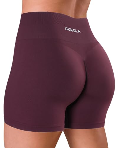 Image of AUROLA Dream Collection Women Workout Shorts High Waist Gym Shorts, Scrunch Butt Seamless Athletic Shorts