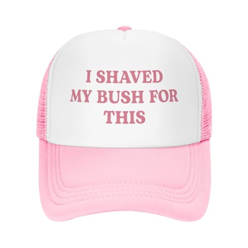 Image of Funny Trucker Hats for Women Hot Pink Funny Gag Baseball Cap for Girls Women Men Hat