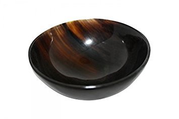 Shaving bowl made from genuine Buffalo Horn, 10cm diameter