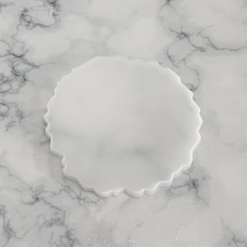 Image of R H Lifestyle Silicone Moulds Round Resin Art Mould Agate Coaster Mould for Resin Art Epoxy Casting Mould Tray Photo Frame Mold Resin Coaster Mould Set of 4, 6 Inch