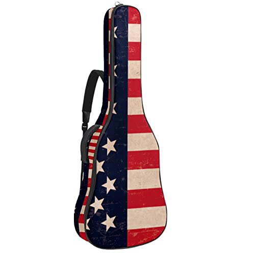 Statue de la Liberté New York Étui de guitare rembourré Sac à dos de protection pour guitare classique acoustique… - Les Beatles, Paul McCartney, John Lennon, RIngo Starr, George Harrison Statue de la Liberté New York Étui de guitare rembourré Sac à dos de protection pour guitare classique acoustique…