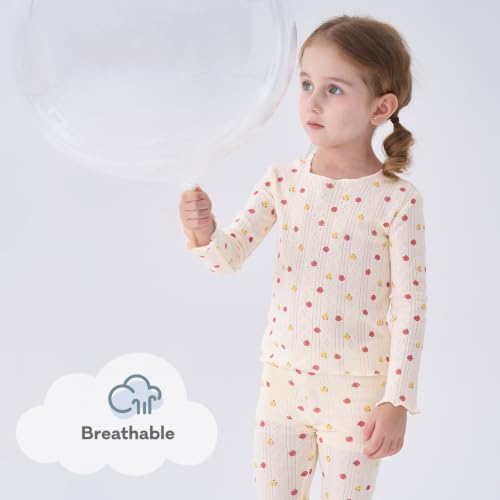 Image of pureborn Baby Pajamas Set Toddler Snug Fit Cotton Sleepwear 2pcs 12M-7Y