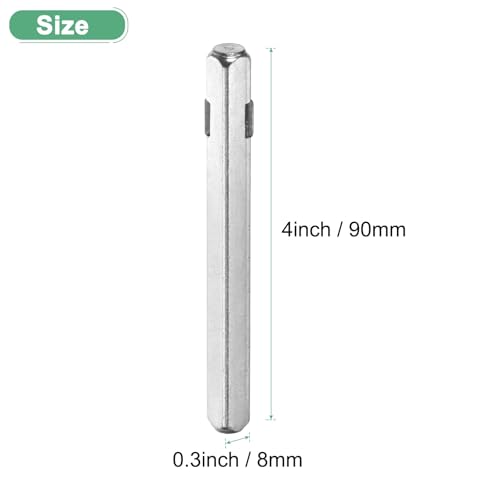-Pack Door Knob Spindle, 5 x 0.3 Inch/ Iron Square Spindle 120 x 8 mm 1 - Bild 49 von 63