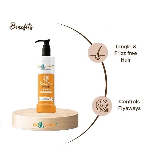 Image of Keratin Smooth Shampoo 250 ml, With Keratin & Argan Oil for Damaged Hair Total Repair - All Hair, For Men & Women - Suitable for Color Treated & All hair Types