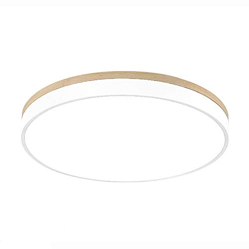 Plafonnier haut de gamme en bois et acrylique de style boutique décoration pour salon moderne