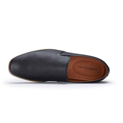 Image of Ferro Aldo Men's Slip-On Loafers | Woven Espadrille & Classic Styles | Casual & Formal Dress Shoes