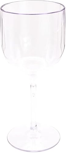 10 Taças De Vinho Acrílico Cristal Translúcido 250 Ml Casamento (Cristal)