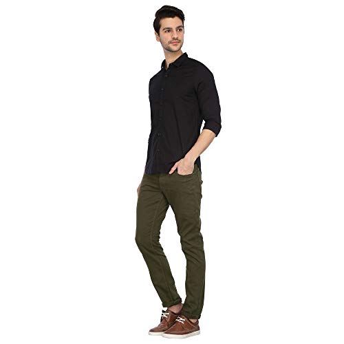 Image of JACK & JONES Mens 5 Pocket Solid Chinos
