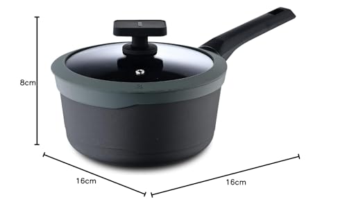 Miniatura 9 de Masterpro Gastro Reeco Cacerola Antiadherente 24 Cm De Diámetro Indicador De Temperatura Aluminio Fundido Reciclado Con Mango Soft Touch Para Todo Tipo De Cocinas