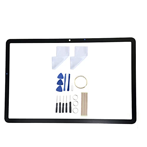 FainWan Front Screen Glass Outer Panel Lens Replacement +OCA Repair Tools Kit Compatible for Galaxy Tab S8 Wi-Fi SM-X700 Galaxy Tab S8 5G SM-X706 11 inch Black Adhesive