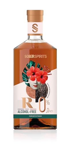 SOBER SPIRITS – Non-Alcoholic 0.0% Rum – The Worlds Only Alcohol Free Rum Made From Real Spirits - IWSC Award Gold Winner – No Added Sugar – No Artificial Flavours & Colourings - Vegan Friendly – 50cl